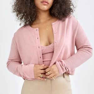 Pink aritzia Wilfred Sicily cardigan - worn once